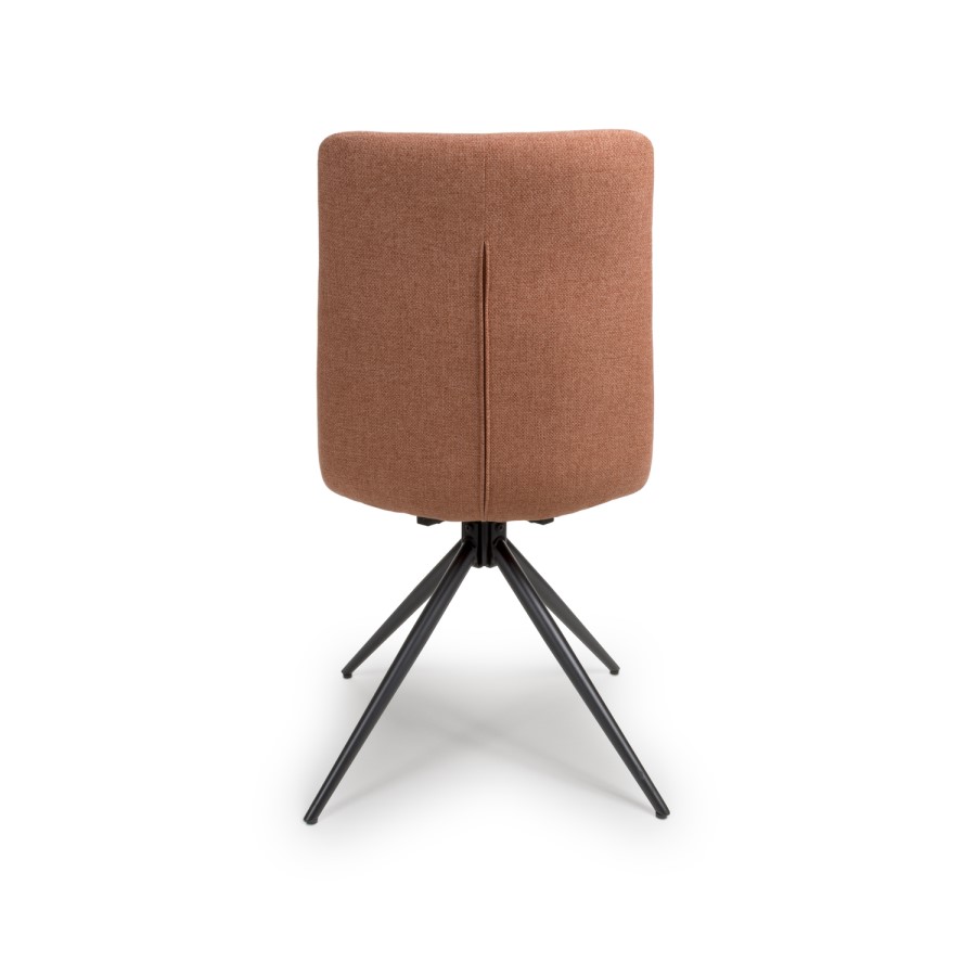 Set of 2 Coral Swivel Dining Chairs- Abigail 