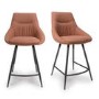 Set of 2 Coral Counter stools- Abigail