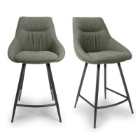 Set of 2 Green Counter stools- Abigail Set of 2 Green Counter stools- Abigail