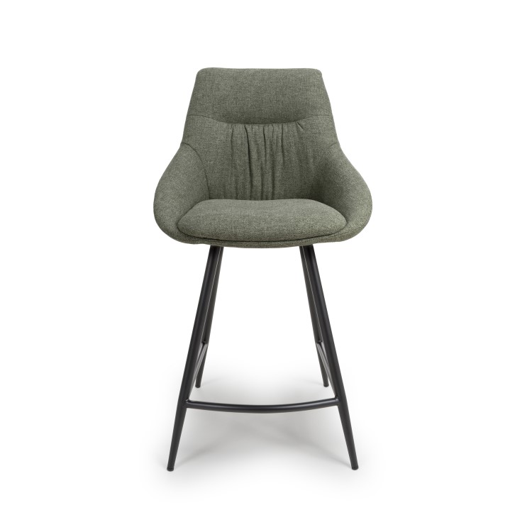 Set of 2 Green Counter stools- Abigail