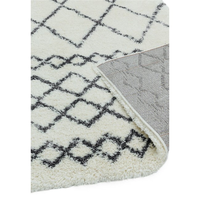 Moroccan Style Cream & Grey Runner Rug - 240 x 80 cm - Alto