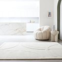 FOL105825 Hand Carved Cream Rug - 230 x 160 cm - Movement - Olsen