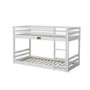 White Wooden Low Bunk Bed - Spark - Flair