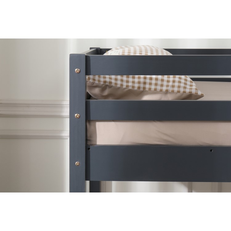 Grey Wooden Low Bunk Bed - Spark - Flair