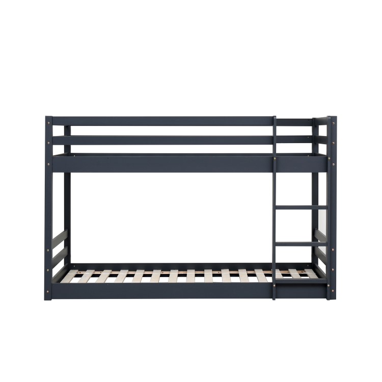 Grey Wooden Low Bunk Bed - Spark - Flair