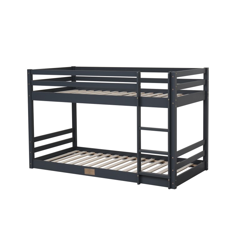 Grey Wooden Low Bunk Bed - Spark - Flair