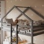 House Bunk Bed in Grey - Nest - Flair