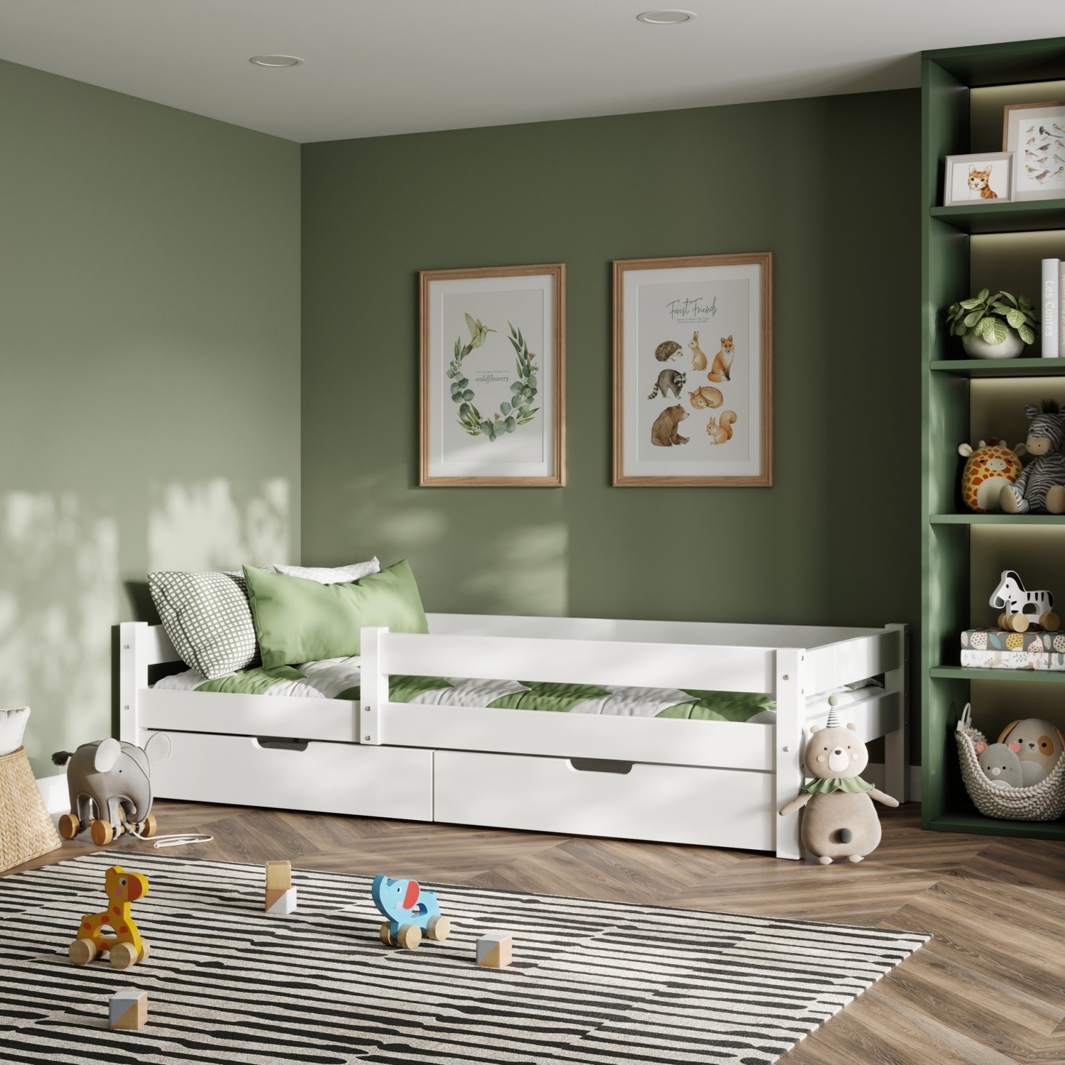 Boy Kids White Single Beds Kids Bed Childrens White Single Bed