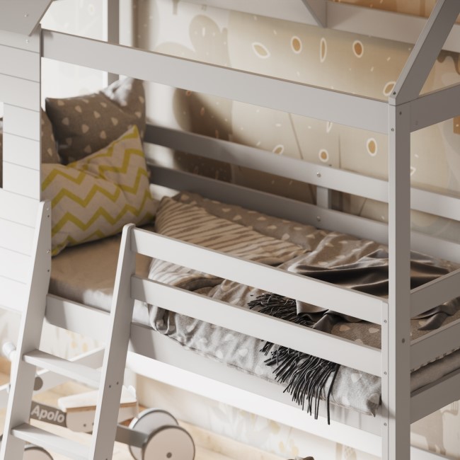 White Treehouse Mid Sleeper Bed - Hideaway - Flair