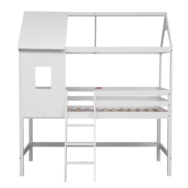 White Treehouse Mid Sleeper Bed - Hideaway - Flair