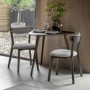 Oval Dining Table with 2 upholstered  chairs - Siya
