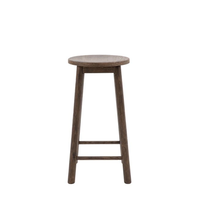 Siya Smoked Oak Kitchen Stool -Caspian House