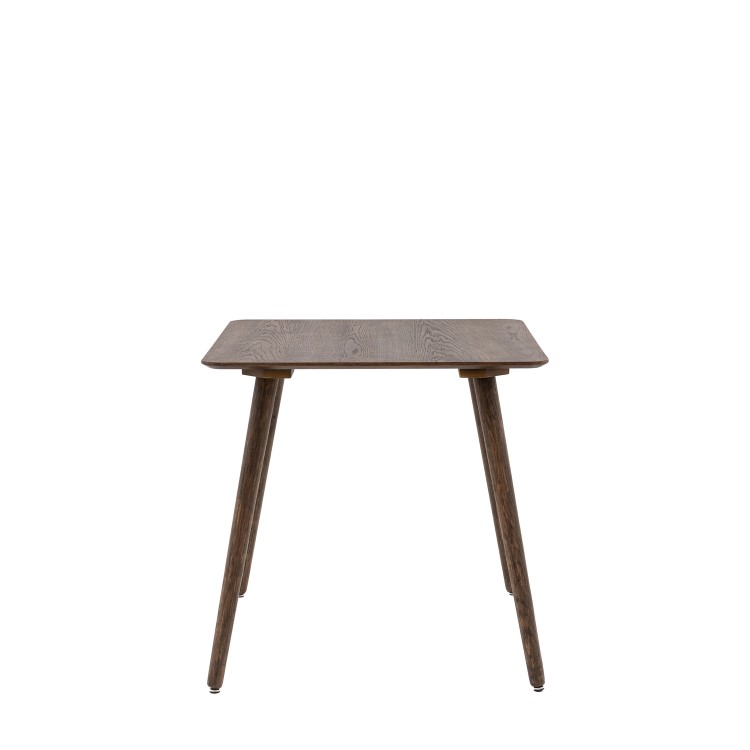 Siya Small Square Smoked Dining Table - Caspian House