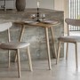 Natural Oval dining table with 2 upholstered chairs -Siya