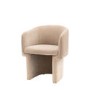 Beige Fabric Dining Chair- Nell- Caspian House