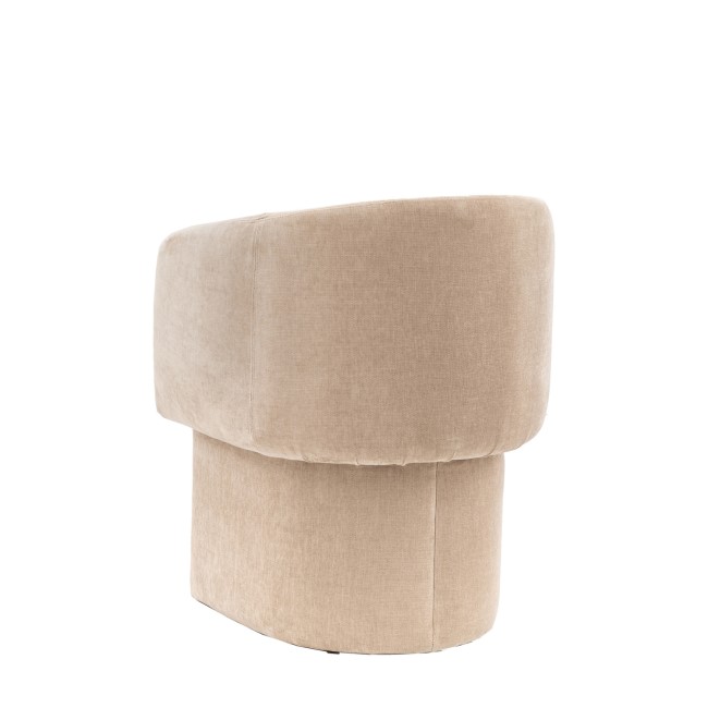 Beige Fabric Dining Chair- Nell- Caspian House