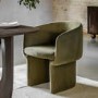 Green Velvet Dining Chair - Nell- Caspian House