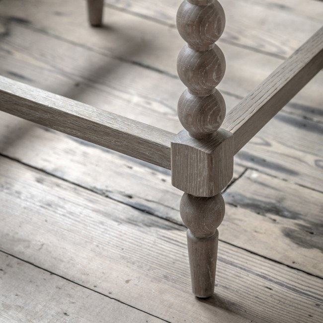 Kitchen Stool with Bobbin Detail - Artisan- Caspian House