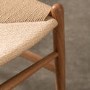 Set of 2 Wishbone back Natural Dining Chairs - Sloan -Capian House