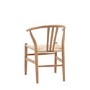 Set of 2 Wishbone back Natural Dining Chairs - Sloan -Capian House