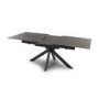 Brown Marble Effect Extendable Dining Table - Carmen