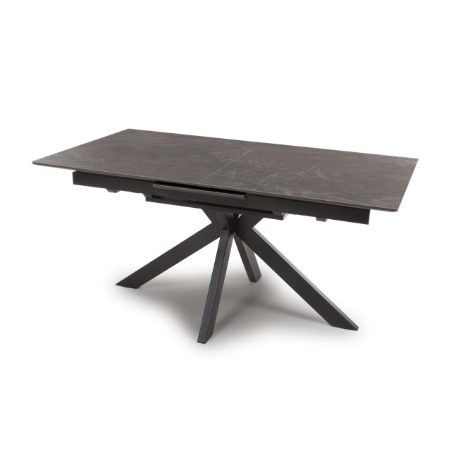 Brown Marble Effect Extendable Dining Table - Carmen