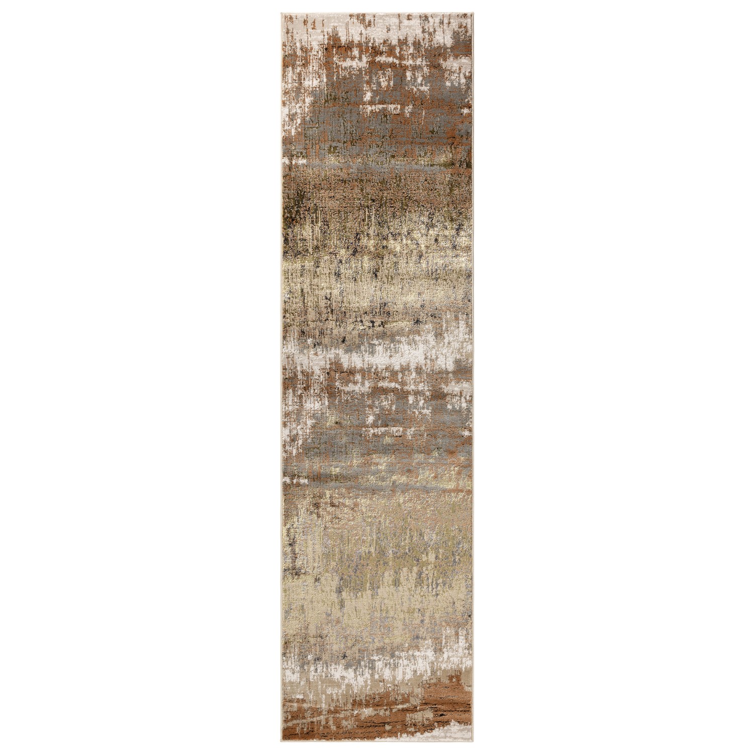 Asiatic Carpets Ltd. Beige Abstract Runner Rug - 240 X 66 Cm - Dune - Aurora