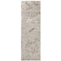 Beige Runner Rug with Marble Effect - 240 x 66 cm - Strata - Aurora