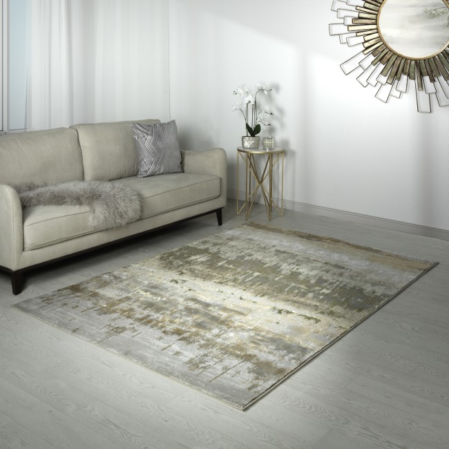 Abstract Beige Rug - 170 x 120 cm - Dune - Aurora