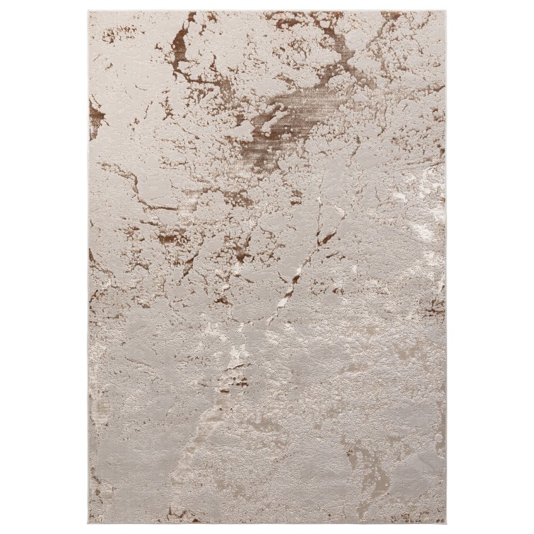 Beige Rug with Marble Effect - 170 x 120 cm - Strata - Aurora