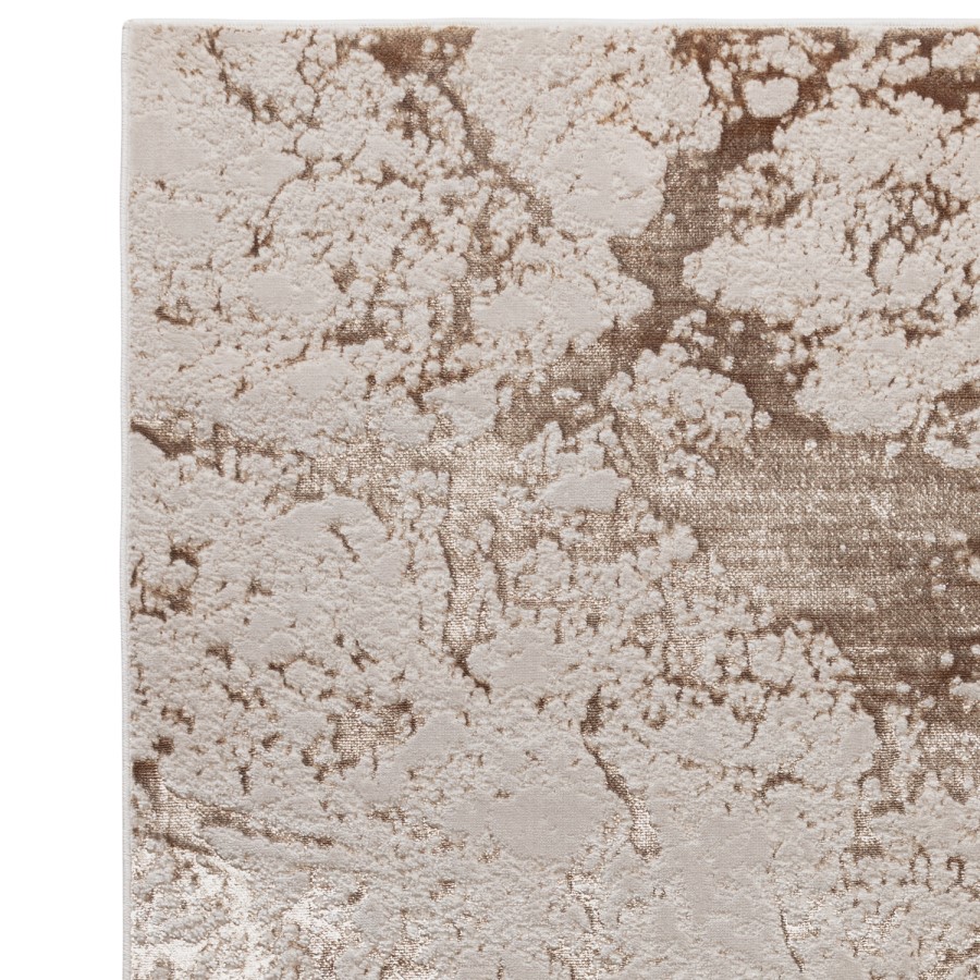 Large Beige Rug with Marble Effect - 290 x 200 cm - Strata - Aurora