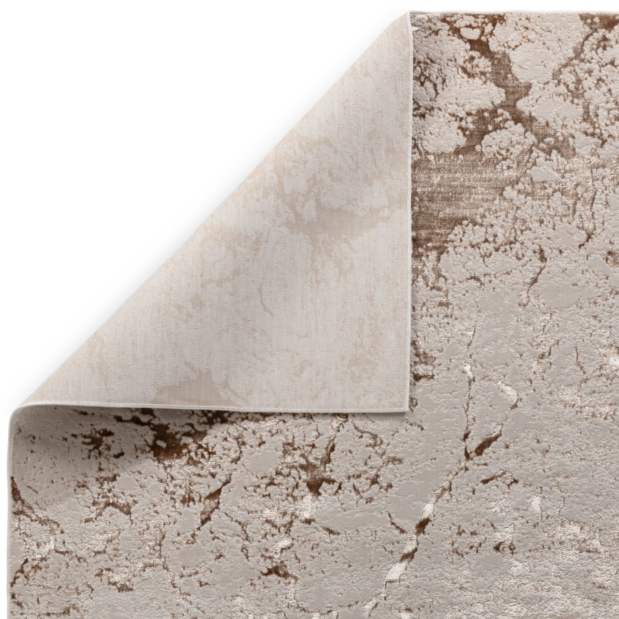Beige Runner Rug with Marble Effect - 240 x 66 cm - Strata - Aurora