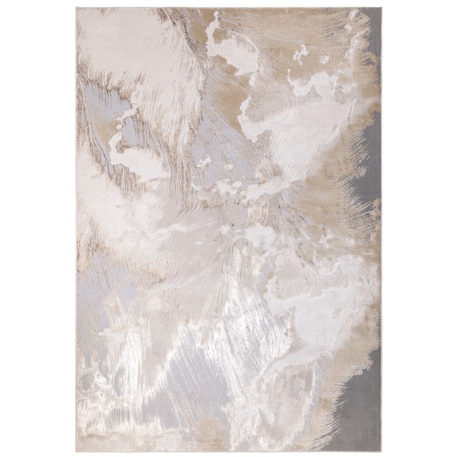 Abstract Beige Rug - 230 x 160 cm - Etch - Aurora