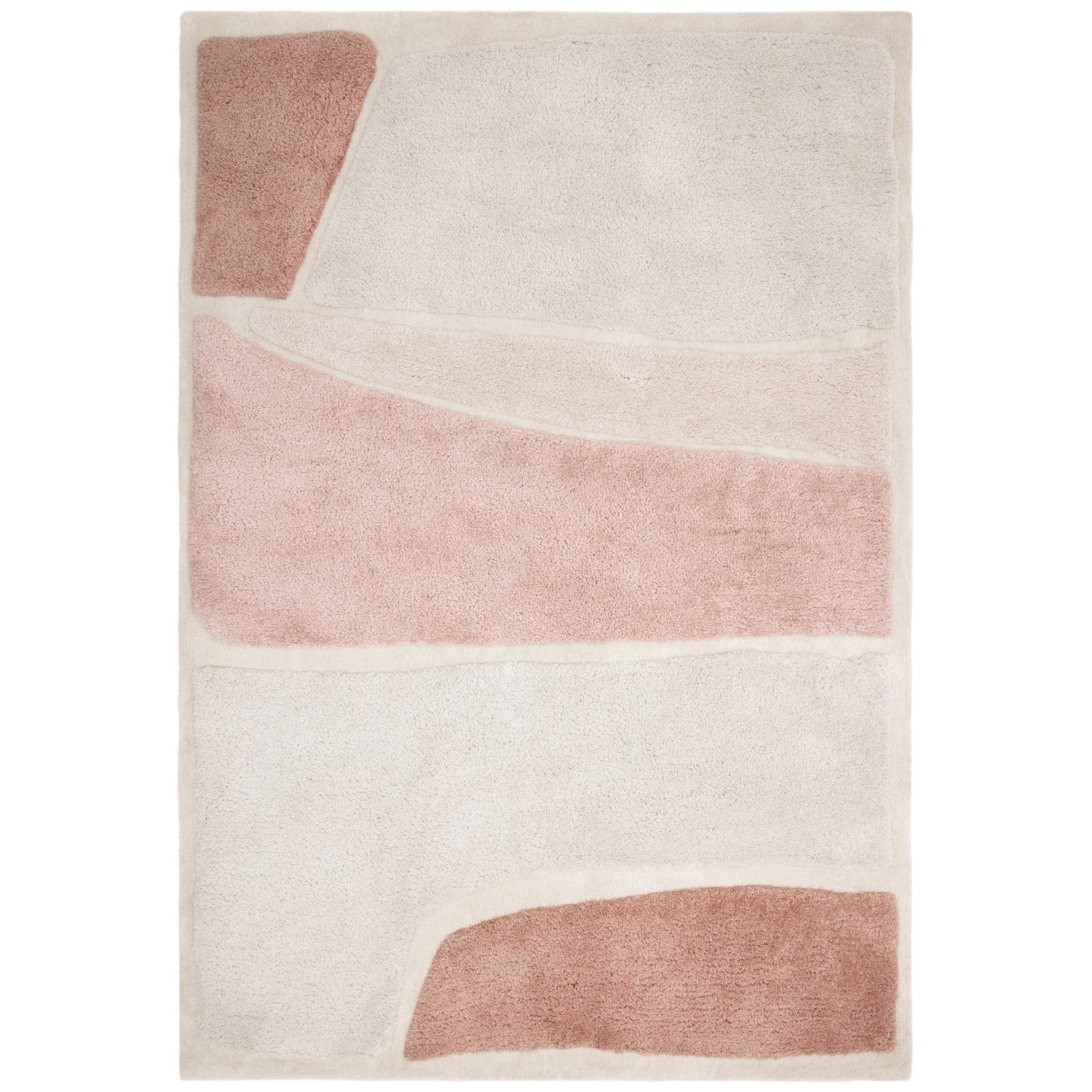Large Beige Rug with Pebble Design - 290 x 200 cm - Clay - Horizon ...