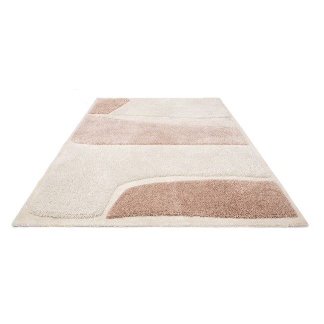 Large Beige Rug with Pebble Design - 290 x 200 cm - Clay - Horizon