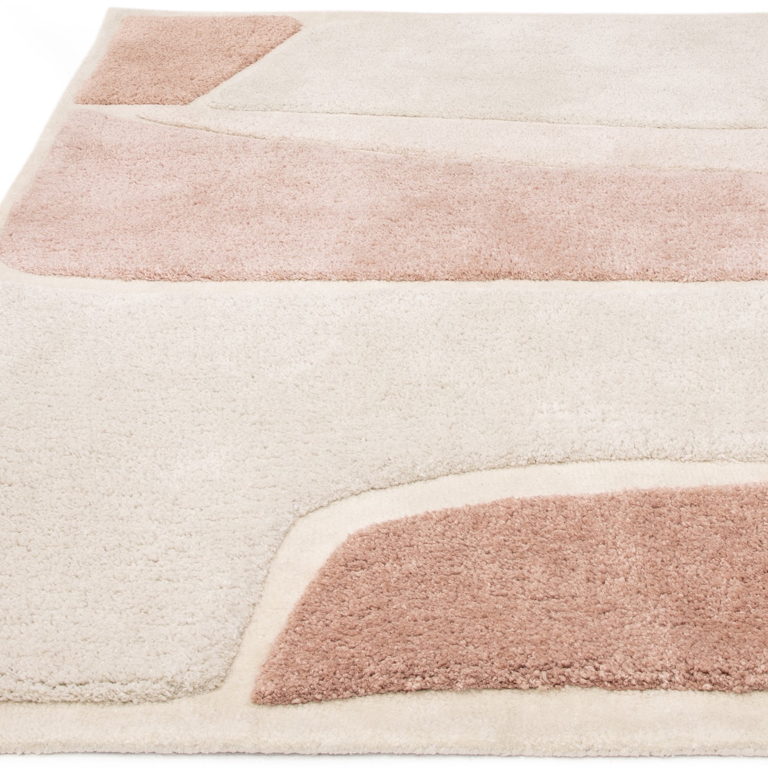 Large Beige Rug with Pebble Design - 290 x 200 cm - Clay - Horizon ...