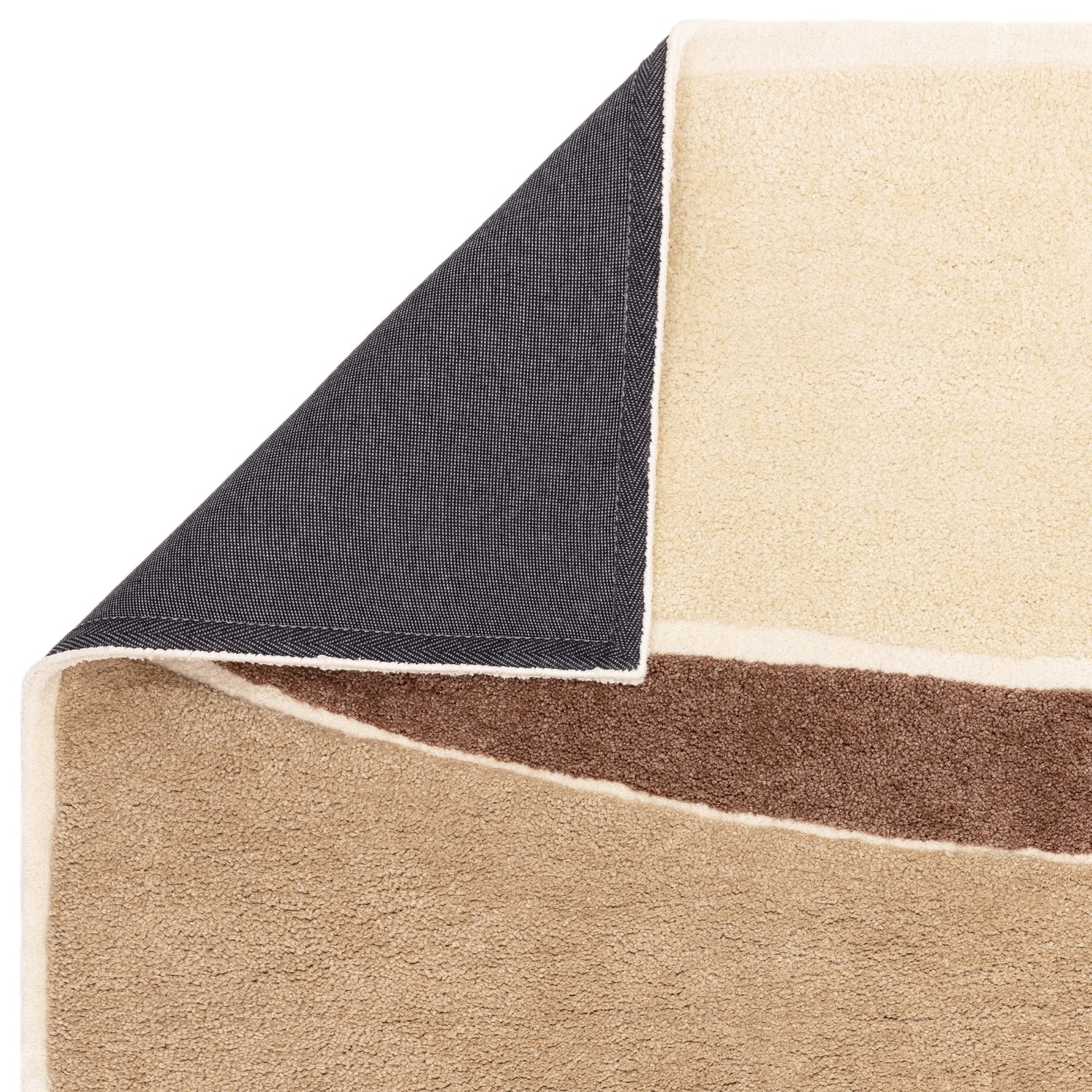 Large Brown Rug with Collage Design - 290 x 200 cm - Hessian - Horizon ...
