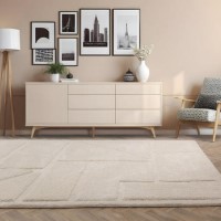 Cream Rug with Collage Design - 170 x 120 cm - Horizon Cream Rug with Collage Design - 170 x 120 cm - Horizon