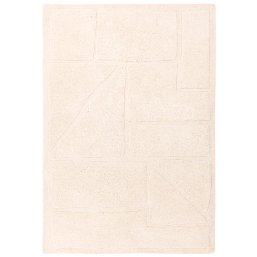 Cream Rug with Collage Design - 170 x 120 cm - Horizon