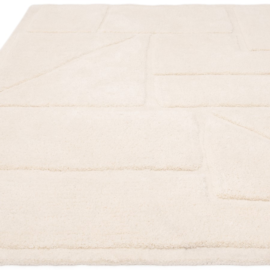 Cream Rug with Collage Design - 170 x 120 cm - Horizon