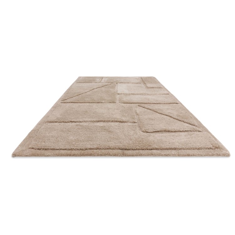 Beige Rug with Collage Design - 170 x 120 cm - Horizon