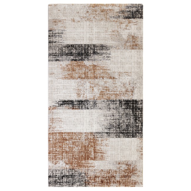 Abstract Terracotta Rug - 170 x 120 cm - Kuza