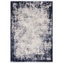 Distressed Navy Rug - 230 x 160 cm - Border - Kuza