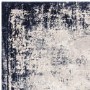 Distressed Navy Rug - 230 x 160 cm - Border - Kuza