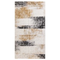 Abstract Gold Rug - 170 x 120 cm - Kuza