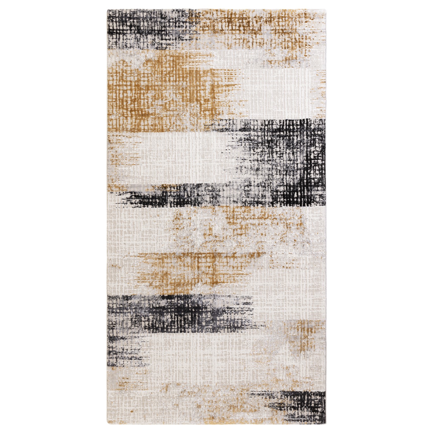 Abstract Gold Rug - 170 x 120 cm - Kuza - Furniture123