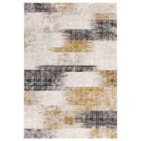 Large Abstract Gold Rug - 290 x 200 cm - Kuza Large Abstract Gold Rug - 290 x 200 cm - Kuza