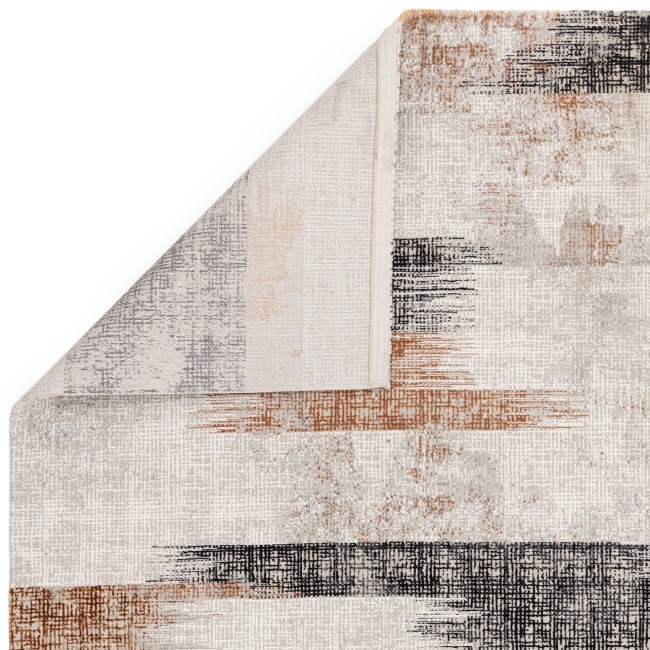 Large Abstract Terracotta Rug - 290 x 200 cm - Kuza