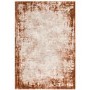 Large Distressed Terracotta Rug - 290 x 200 cm - Border - Kuza