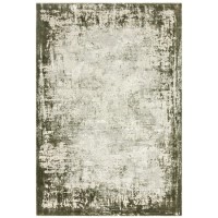 Large Distressed Green Rug - 290 x 200 cm - Border - Kuza Large Distressed Green Rug - 290 x 200 cm - Border - Kuza